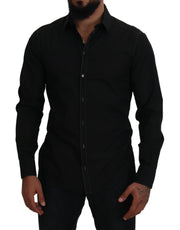 Elegant Black Formal Cotton Shirt Dolce & Gabbana