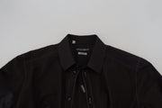 Elegant Black Formal Cotton Shirt Dolce & Gabbana