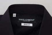 Elegant Floral Embroidered Cotton Shirt Dolce & Gabbana