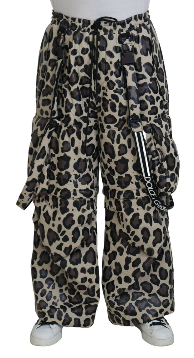 Multicolor Leopard Print Snow Pants Dolce & Gabbana