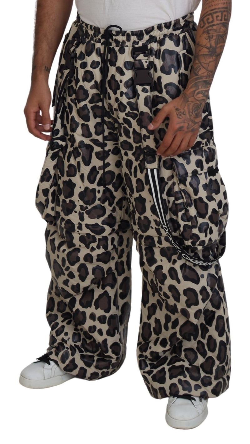 Multicolor Leopard Print Snow Pants Dolce & Gabbana