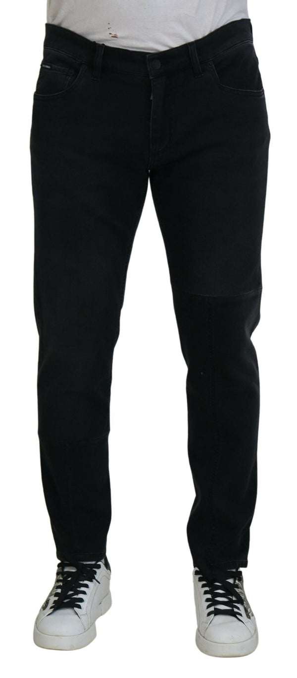 Chic Black Skinny Denim Jeans Dolce & Gabbana