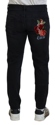 Chic Black Skinny Denim Jeans Dolce & Gabbana