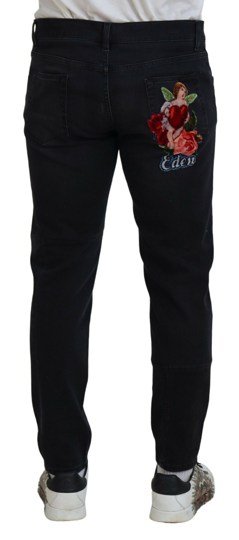 Chic Black Skinny Denim Jeans Dolce & Gabbana