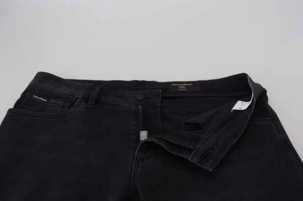 Chic Black Skinny Denim Jeans Dolce & Gabbana