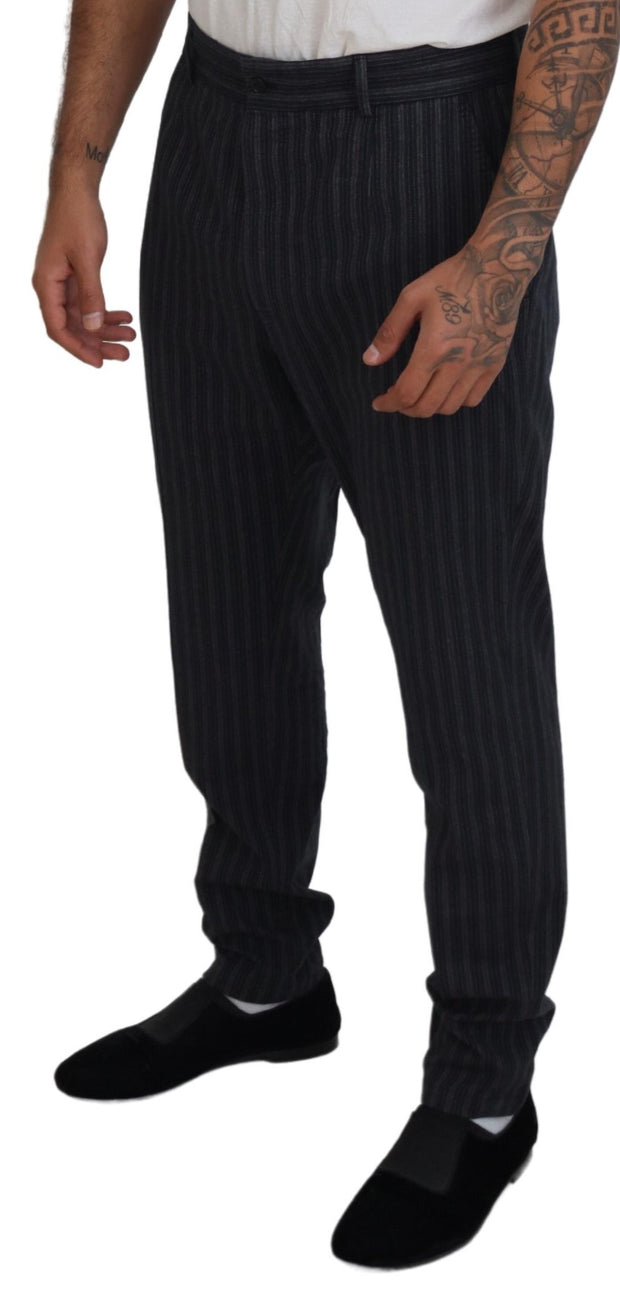 Elegant Striped Chino Dress Pants Dolce & Gabbana