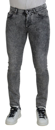 Elegant Grey Skinny Jeans Dolce & Gabbana