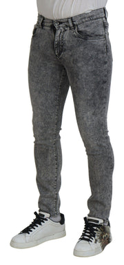 Elegant Grey Skinny Jeans Dolce & Gabbana