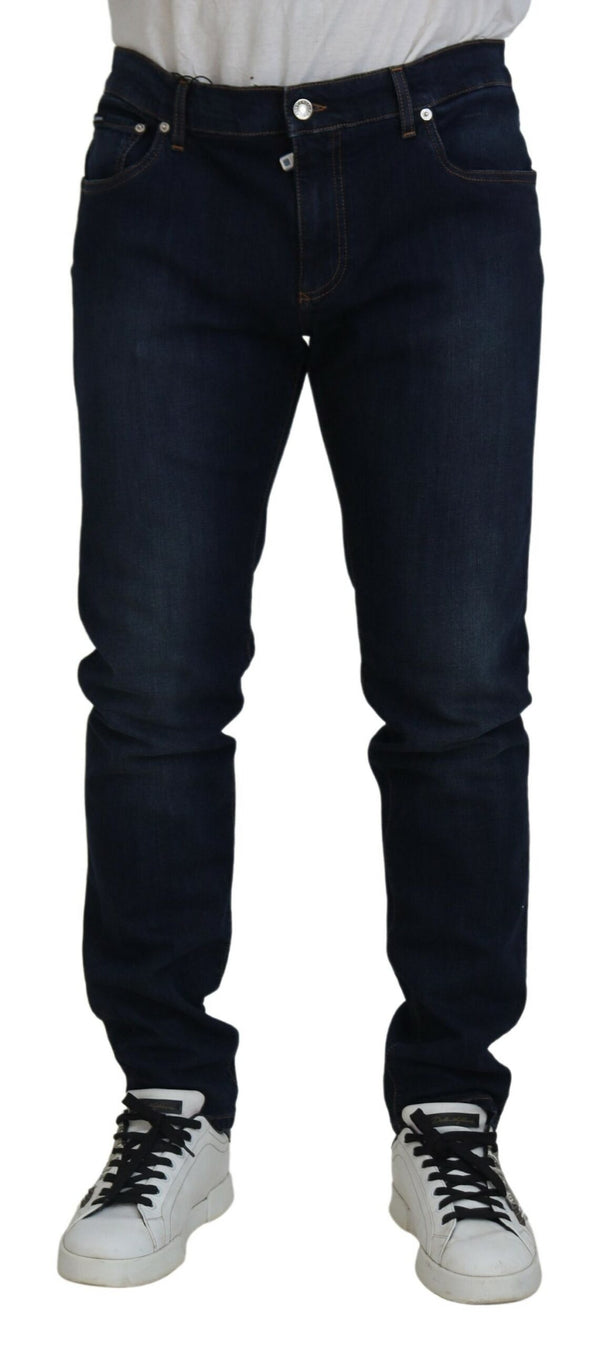 Sleek Skinny Jeans in Dark Blue Dolce & Gabbana