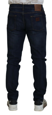 Sleek Skinny Jeans in Dark Blue Dolce & Gabbana