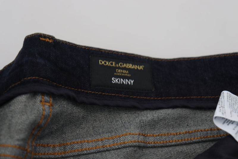 Sleek Skinny Jeans in Dark Blue Dolce & Gabbana