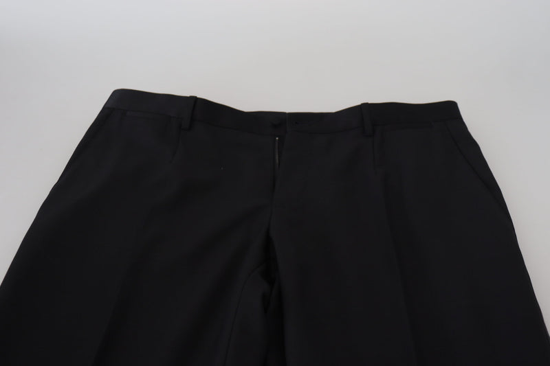 Elegant Black Dress Pants from Virgin Wool Blend Dolce & Gabbana