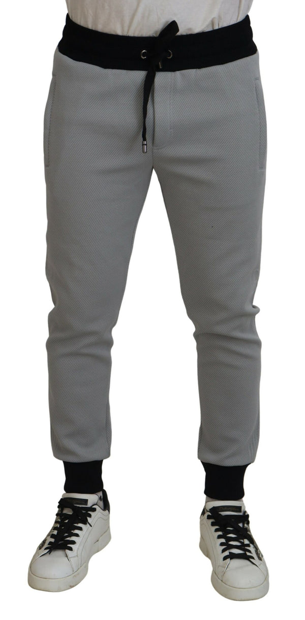 Elegant Grey Jogger Pants Dolce & Gabbana