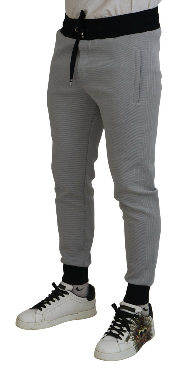 Elegant Grey Jogger Pants Dolce & Gabbana