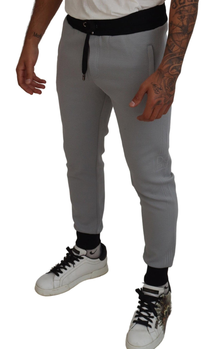 Elegant Grey Jogger Pants Dolce & Gabbana