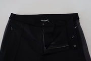 Elegant Black Jogger Pants in Luxe Wool Blend Dolce & Gabbana