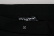 Elegant Black Jogger Pants in Luxe Wool Blend Dolce & Gabbana