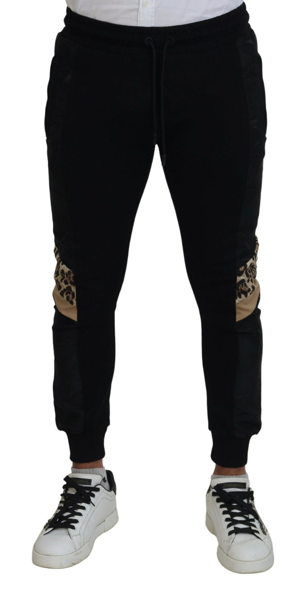 Elegant Black Jogger Pants for the Modern Man Dolce & Gabbana