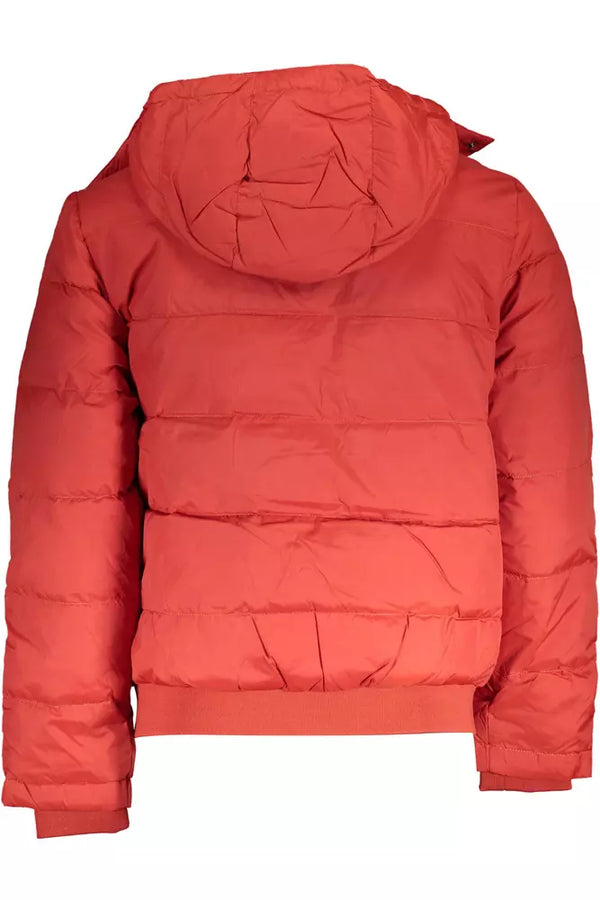 Orange Polyamide Men Jacket La Martina