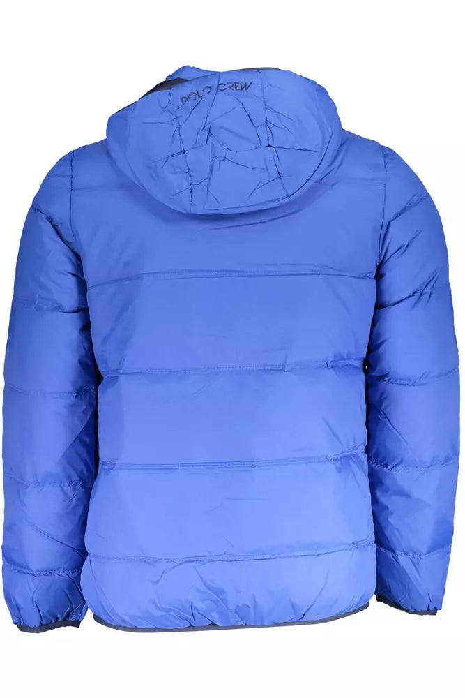 Blue Polyamide Men's Jacket La Martina