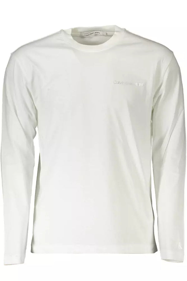 White Cotton Men T-Shirt Calvin Klein