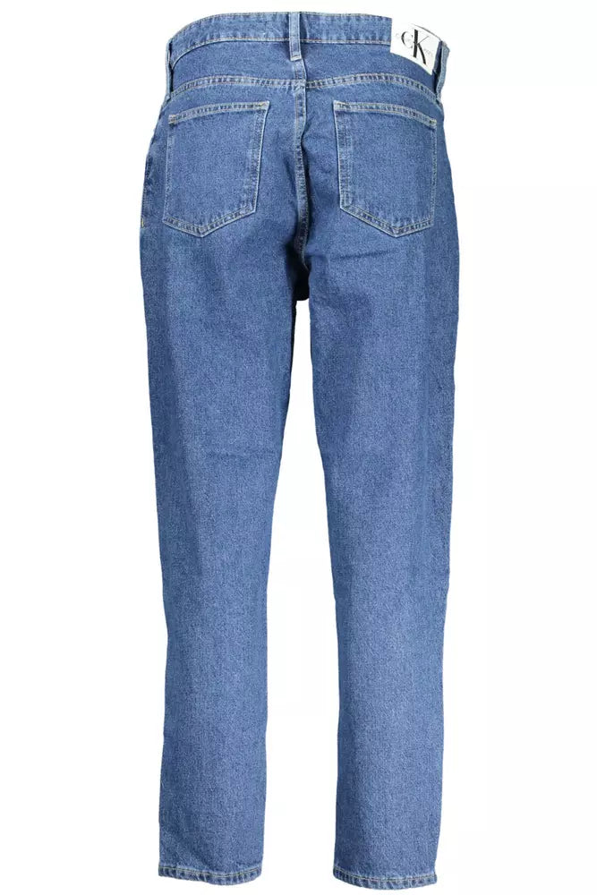 Blue Cotton Women Jeans Calvin Klein