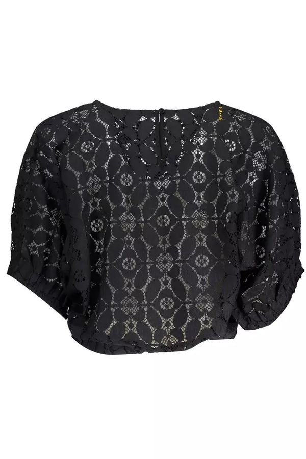 Black Polyester Women Blouse Desigual