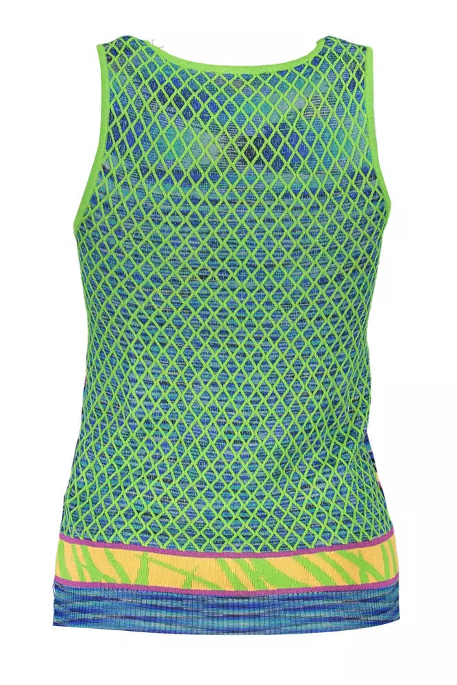 Green Cotton Women Top Desigual