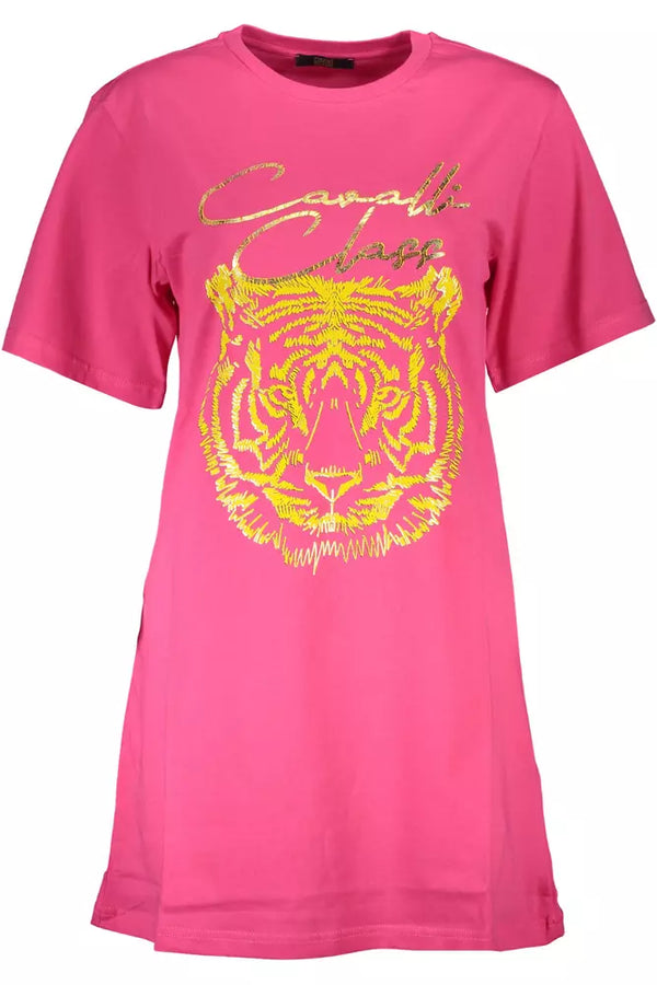 Pink Cotton Women Top Cavalli Class