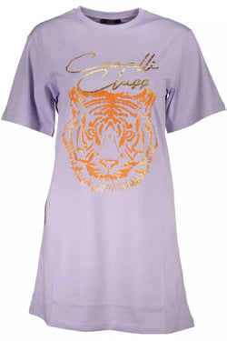 Purple Cotton Women Top Cavalli Class