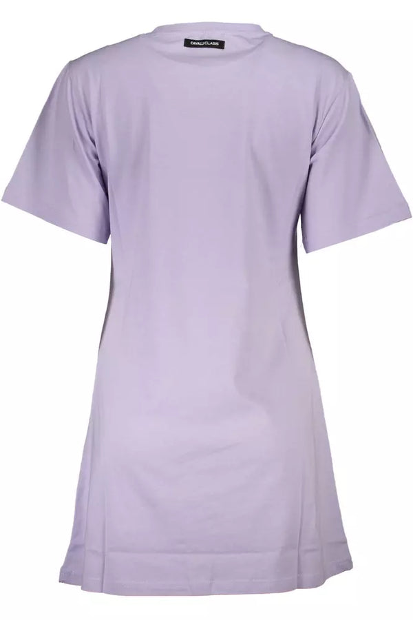 Purple Cotton Women Top Cavalli Class