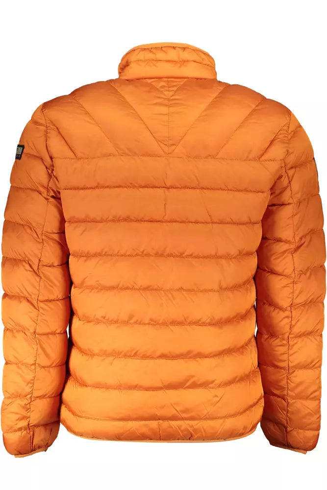 Orange Polyamide Men Jacket Napapijri