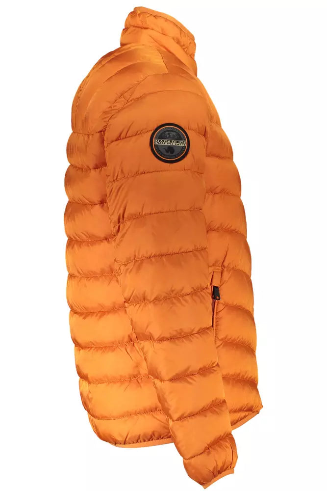 Orange Polyamide Men Jacket Napapijri