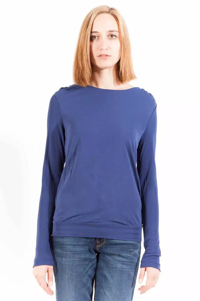 Blue Viscose Women Top Gant