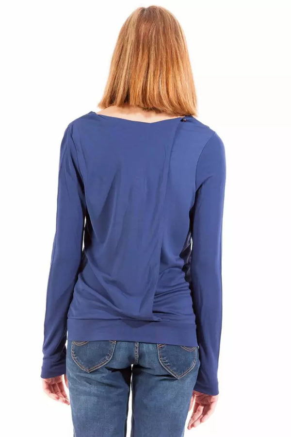 Blue Viscose Women Top Gant