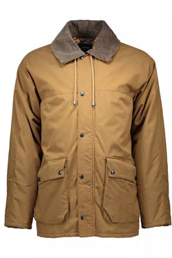 Brown Cotton Men Jacket Gant