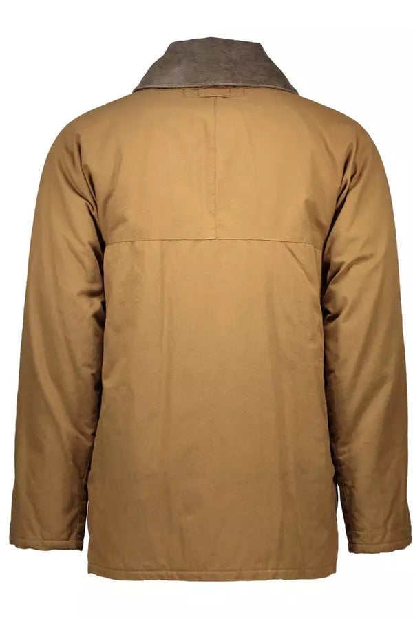 Brown Cotton Men Jacket Gant