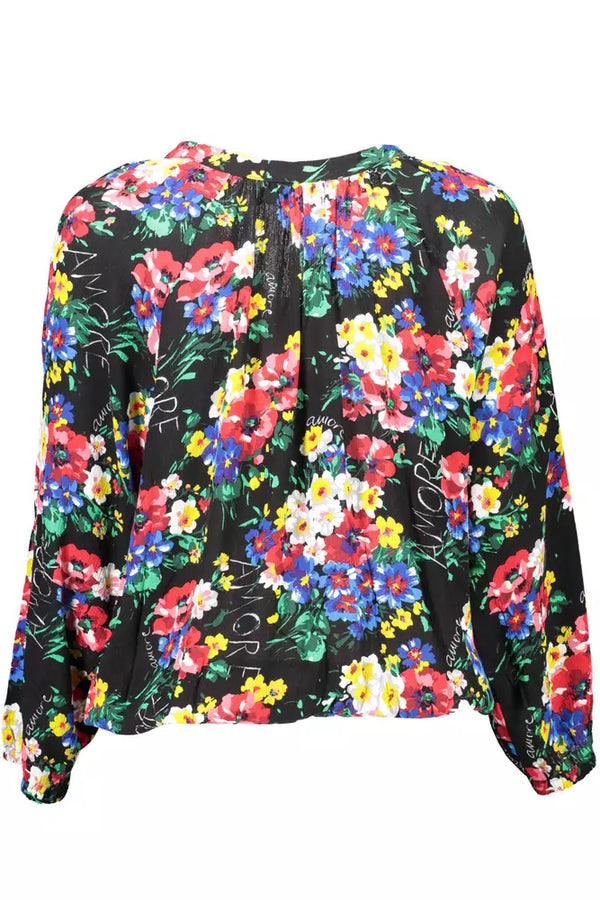 Black Viscose Women Top Desigual