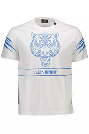 White Cotton Men T-Shirt Plein Sport