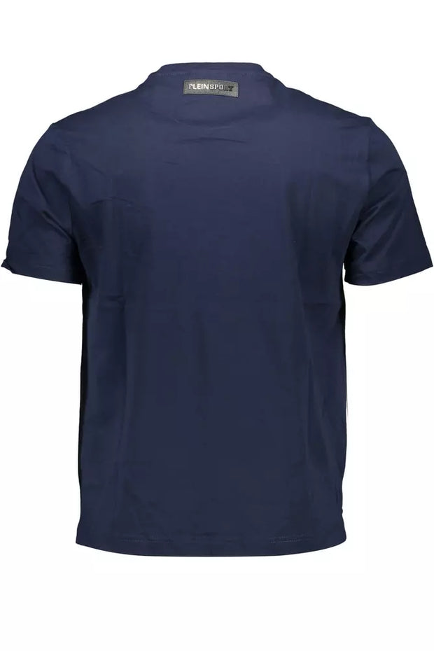 Blue Cotton Men T-Shirt Plein Sport