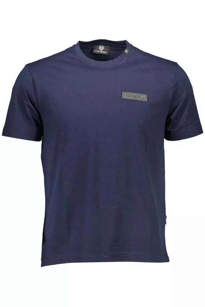 Blue Cotton Men T-Shirt Plein Sport