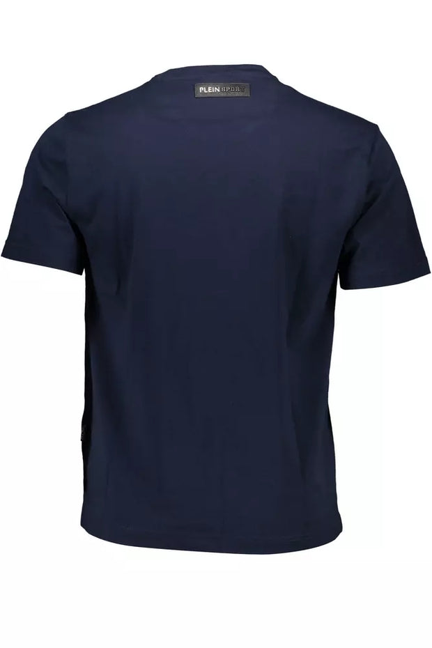 Blue Cotton Men T-Shirt Plein Sport