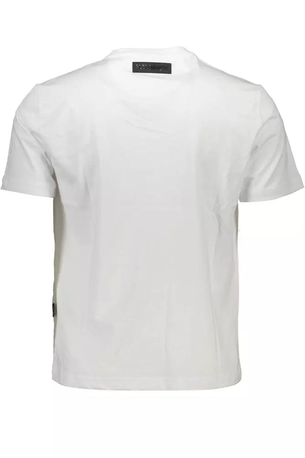 White Cotton Men T-Shirt Plein Sport