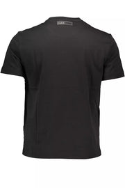 Black Cotton Men T-Shirt Plein Sport