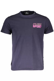 Blue Cotton Men T-Shirt Plein Sport