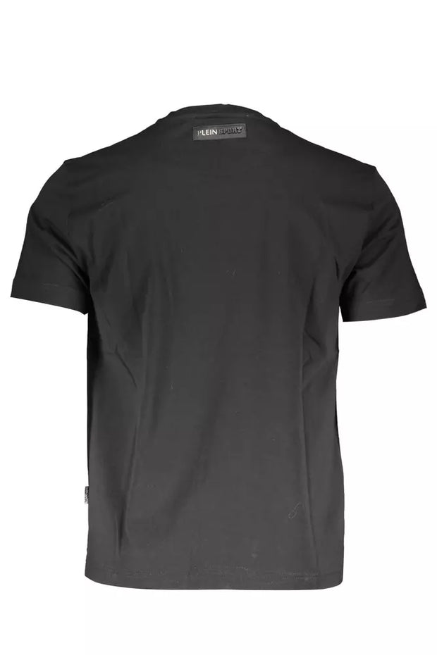 Black Cotton Men T-Shirt Plein Sport