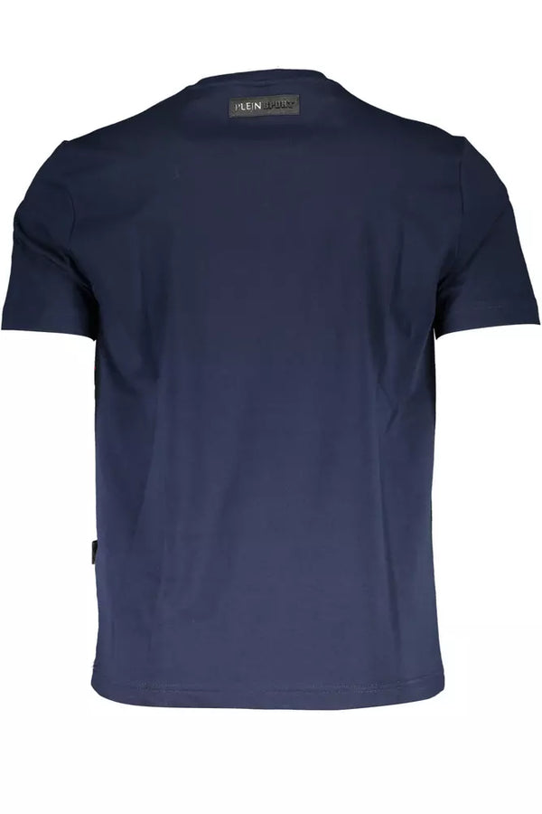 Blue Cotton Men T-Shirt Plein Sport