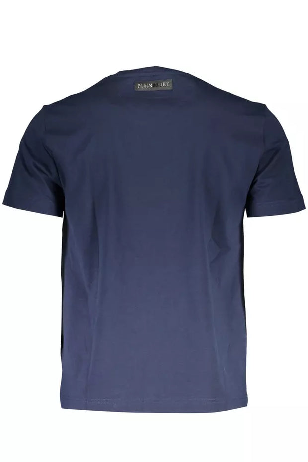 Blue Cotton Men T-Shirt Plein Sport