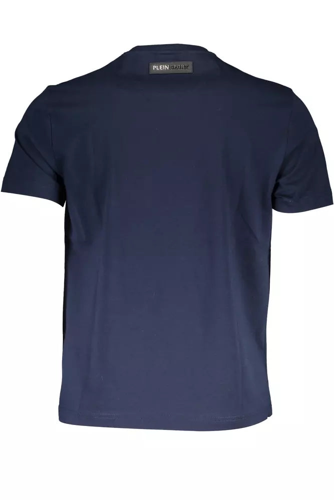 Blue Cotton Men T-Shirt Plein Sport