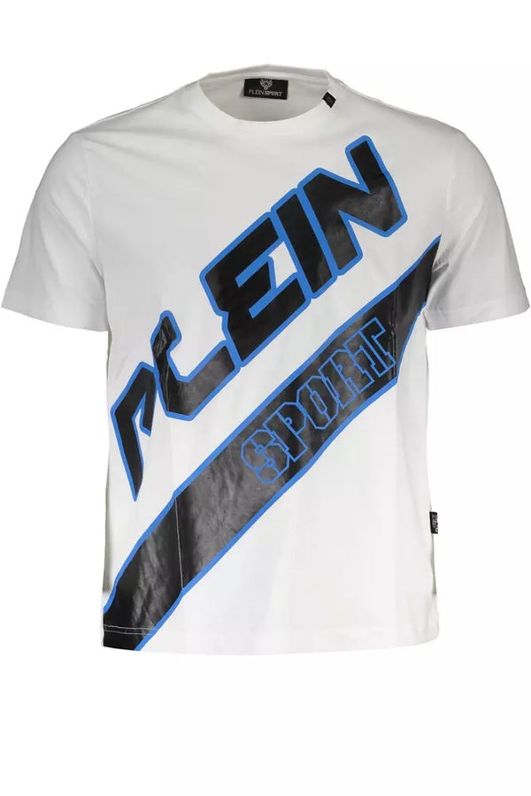 White Cotton Men T-Shirt Plein Sport